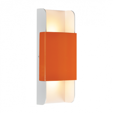 Aca Led Επιτοίχιο Φωτιστικό 12W 3000K Πορτοκαλί - Λευκό (ZD808712LEDOW)