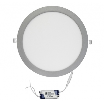 Led SMD slim panel Ø30 25W 120° 3000K Ασημί (21-0251600)